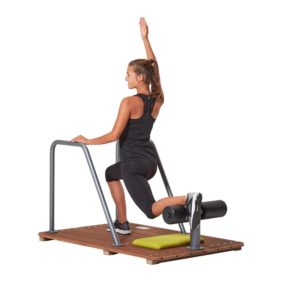 Stație fitness Split Squat pentru picioare - Circuit Coloană Outdoor Campus